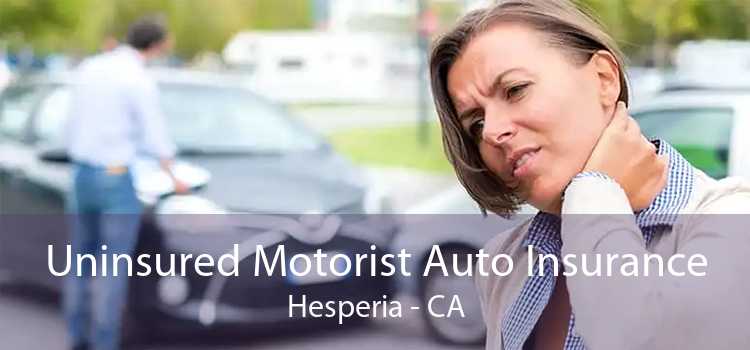 Uninsured Motorist Auto Insurance Hesperia - CA